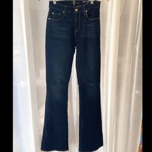 7 for all mankind mid rise blue flared jeans